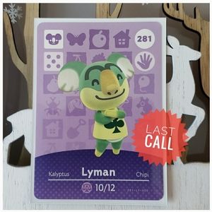Genuine Animal Crossing amiibo card 281 Lyman